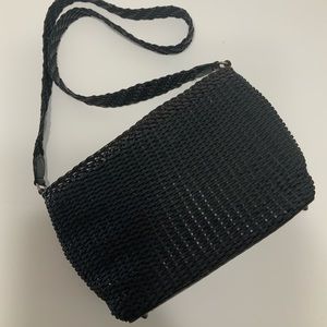 Black Weaved Cole Haan Crossbody